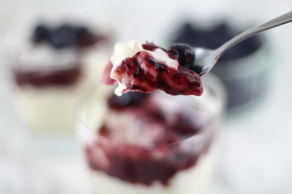 Rezeptbild: Kokosmilchreis mit Joghurt und Heidelbeeren