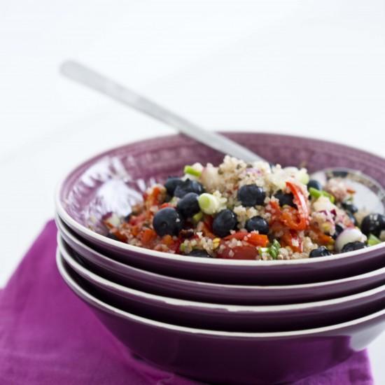 Rezeptbild: Blaubeer-Paprika-Bulgur