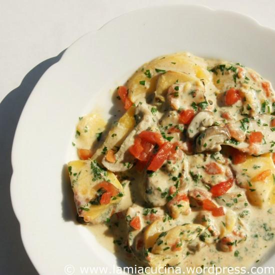 Rezeptbild: Steinpilze mit Pfirsichen