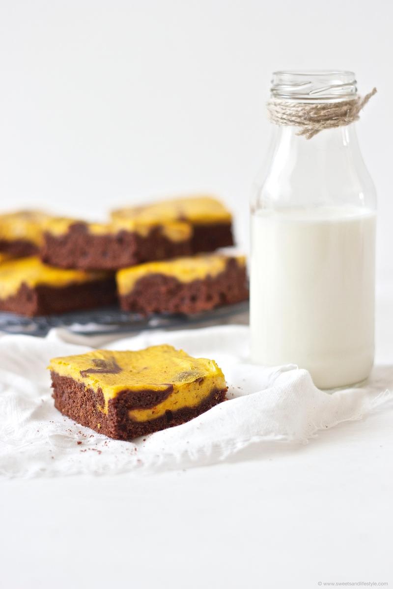 Rezeptbild: Schoko Kürbis Brownies