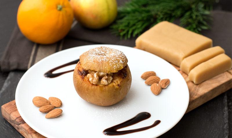 Rezeptbild: Bratapfel mit Marzipan und Orangenfüllung