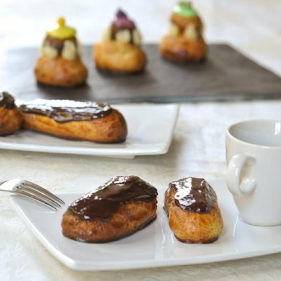 Rezeptbild: Éclairs au chocolat et religieuses
