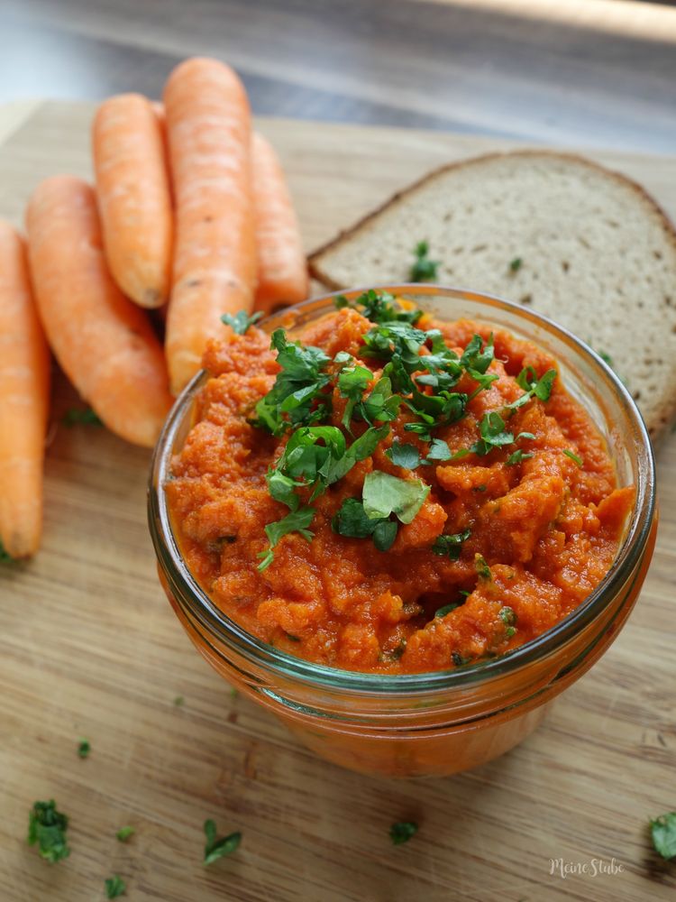 Rezeptbild: Möhrenbutter Brotaufstrich, lecker auch als Pasta-Sauce