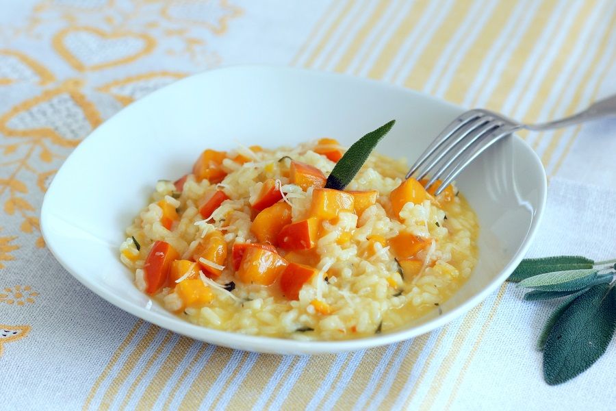 Rezeptbild: Kürbis-Salbei-Risotto