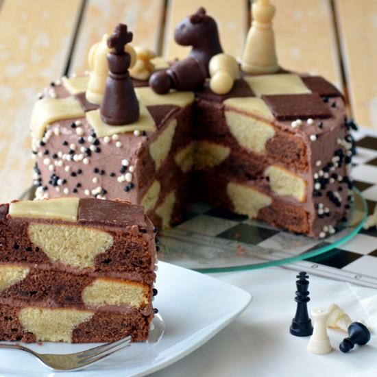 Rezeptbild: Schachbrett-Torte