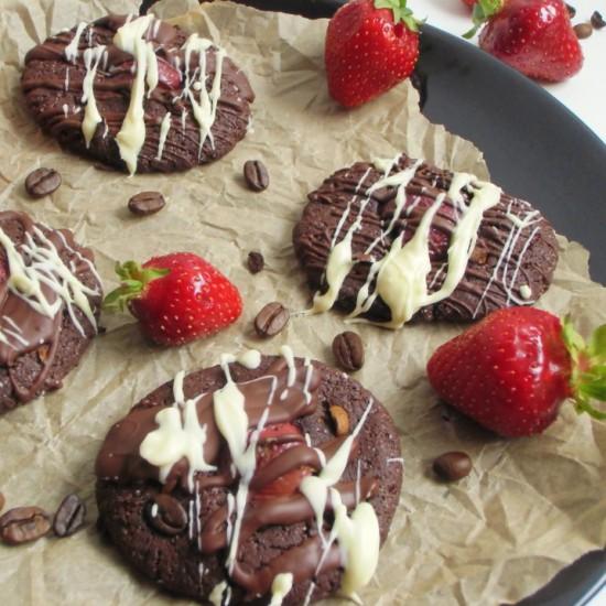 Rezeptbild: Cherry-Espresso-Cookies