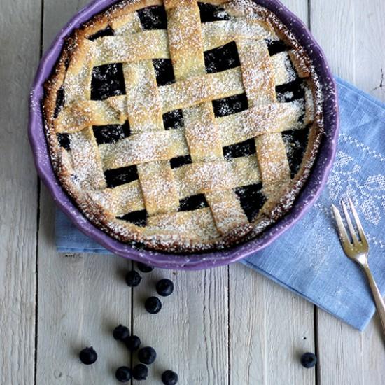 Rezeptbild: Blåbärspaj - Schwedische Heidelbeer-Pie