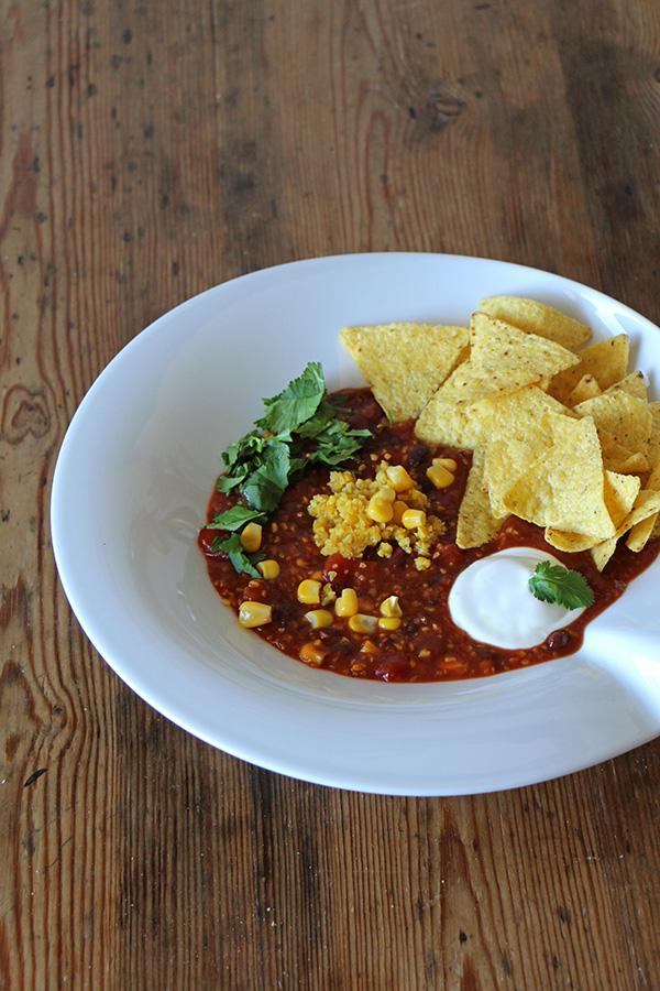 Rezeptbild: Veganes Chili sin carne
