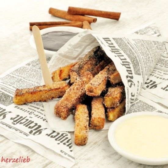 Rezeptbild: Arme Ritter in Pommes-Optik