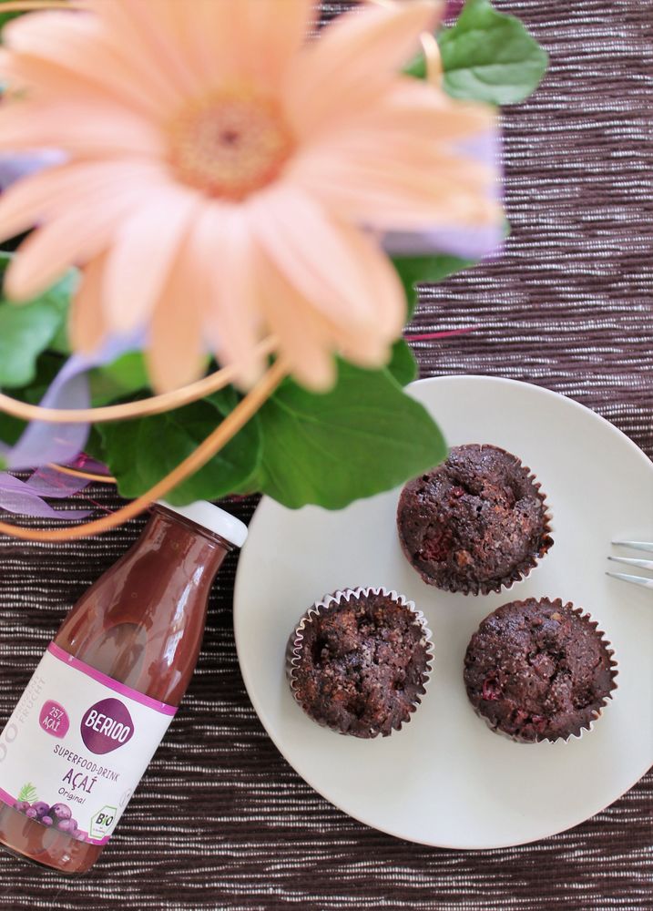 Rezeptbild: Schokokirschmuffins