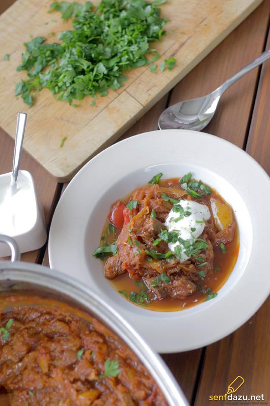Rezeptbild: Sauerkraut Gulasch
