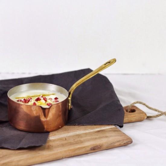 Rezeptbild: Blumenkohlsuppe mit Käse und Granatapfel