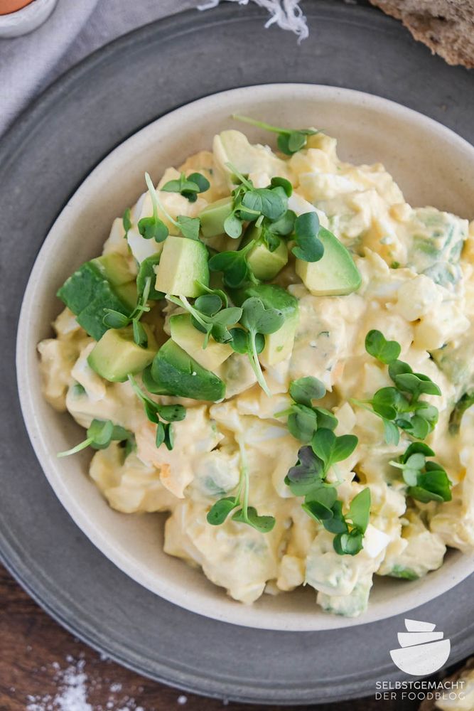 Rezeptbild: Avocado Eiersalat in 15 Minuten