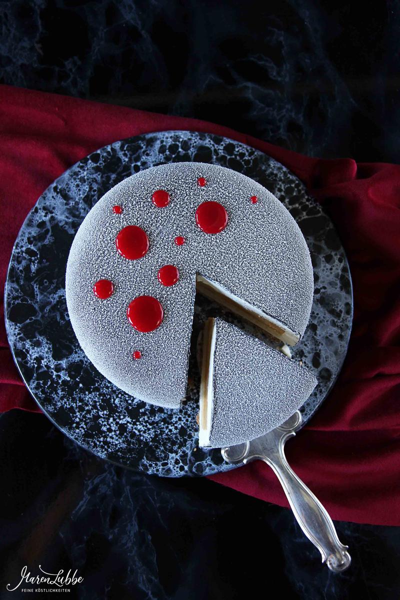 Rezeptbild: Équinoxe – Vanille-Karamell Torte mit Knusperboden