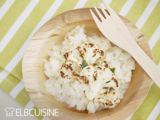 Rezeptbild: Risotto aus Blumenkohl – ein Gemüse-Klassiker exotisch mit Kokos in Szene gesetzt