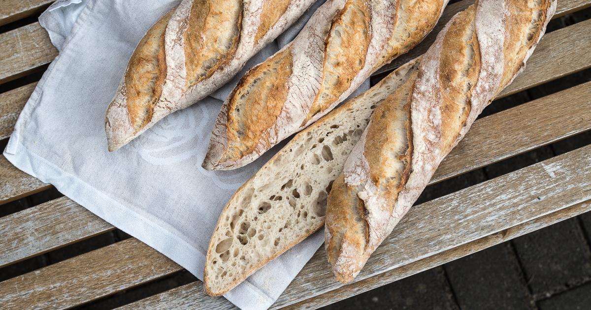 Rezeptbild: Baguette mit Poolish