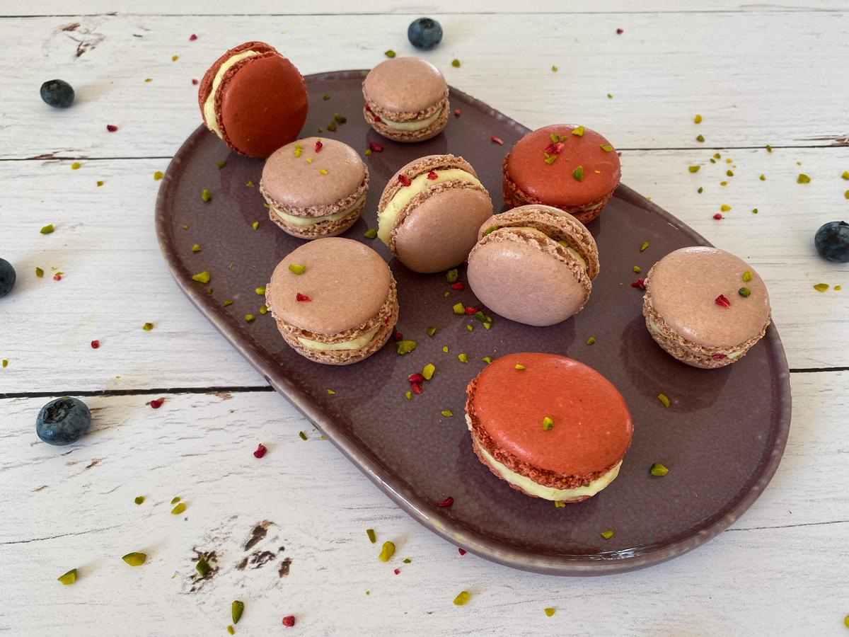 Rezeptbild: Macarons mit weißer Schokoladenfüllung