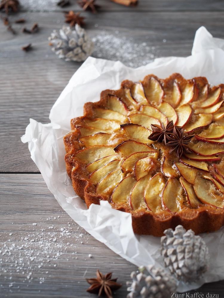 Rezeptbild: Apfel-Tarte mit Lebkuchengewürz