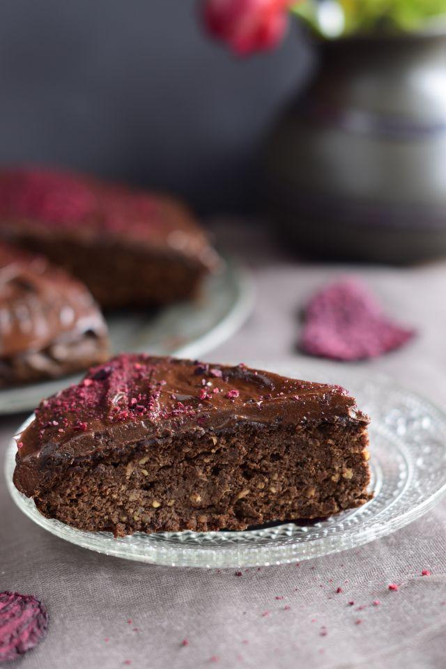 Rezeptbild: Saftige Schokoladentarte mit Roter Bete
