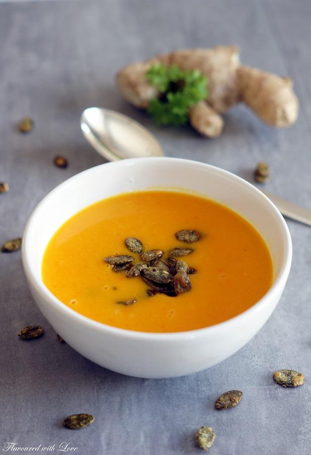 Rezeptbild: Ingwer-Kürbissuppe