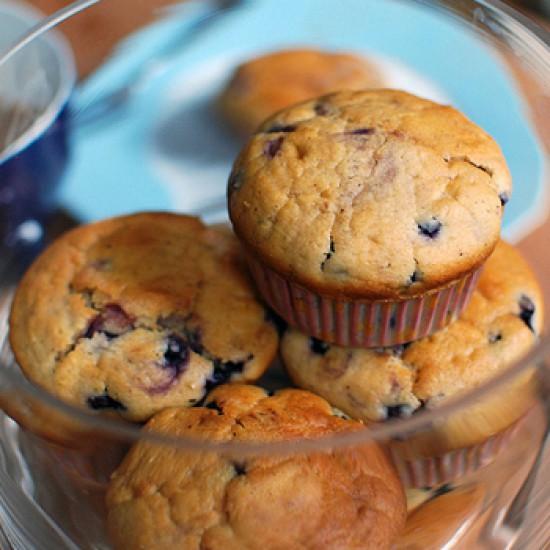 Rezeptbild: Vegane Heidelbeer-Muffins