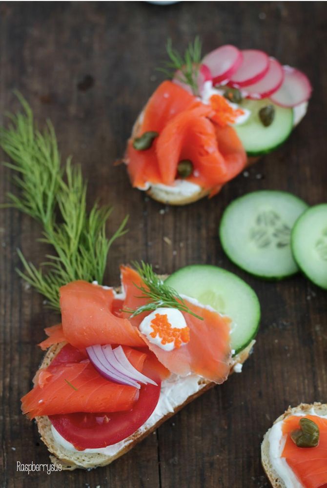 Rezeptbild: Smörrebröd mit Räucherlachs