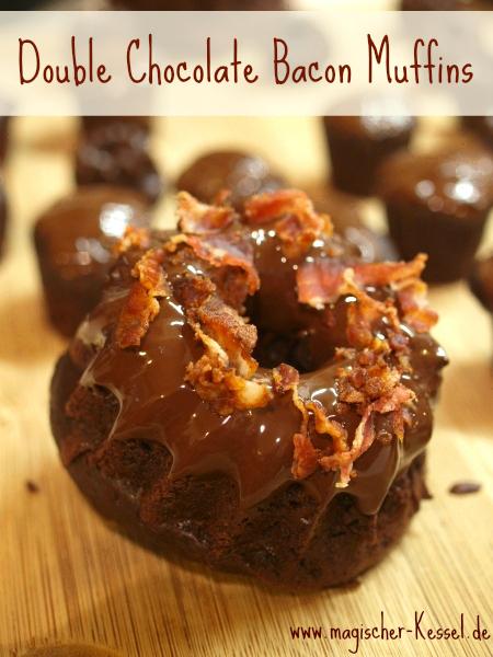 Rezeptbild: Double Chocolate Bacon Muffins mit Espresso 