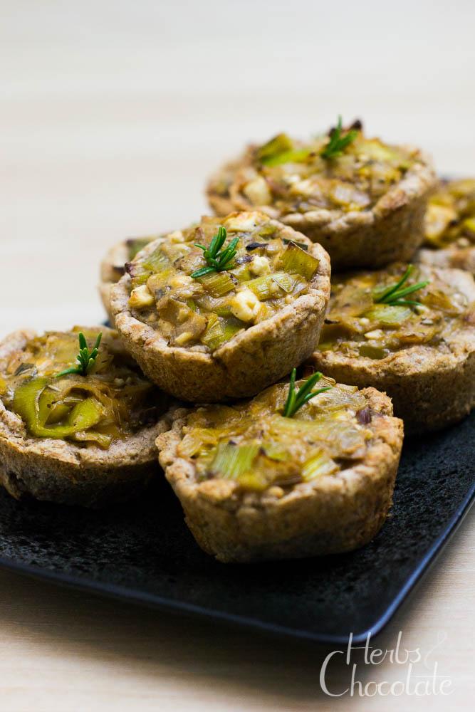 Rezeptbild: Mini-Lauch-Quiches mit Feta