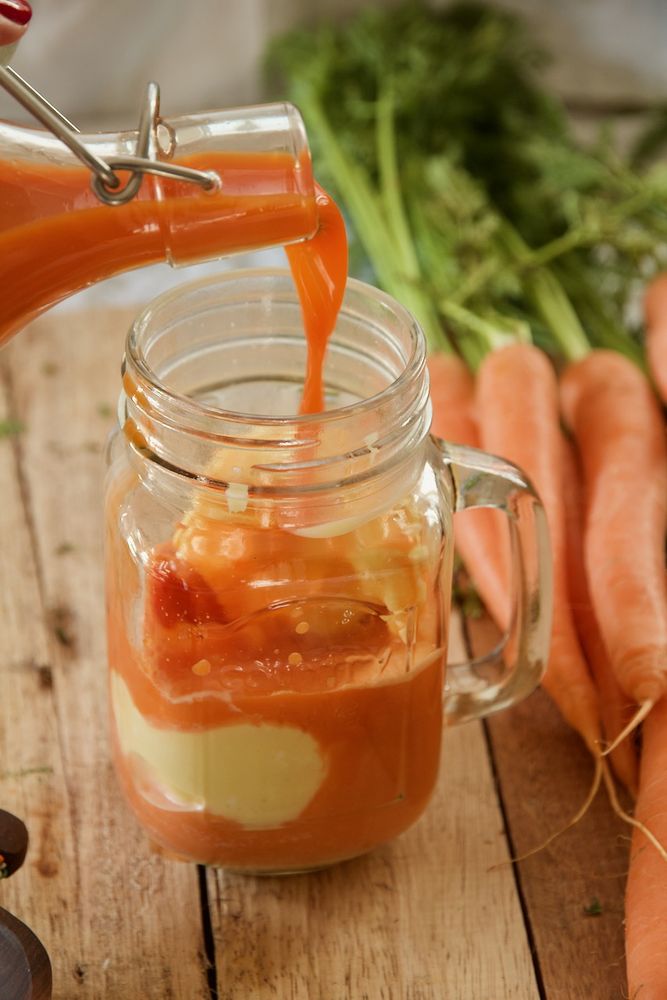 Rezeptbild: Ab Havij Bastani - Karottensaft Float