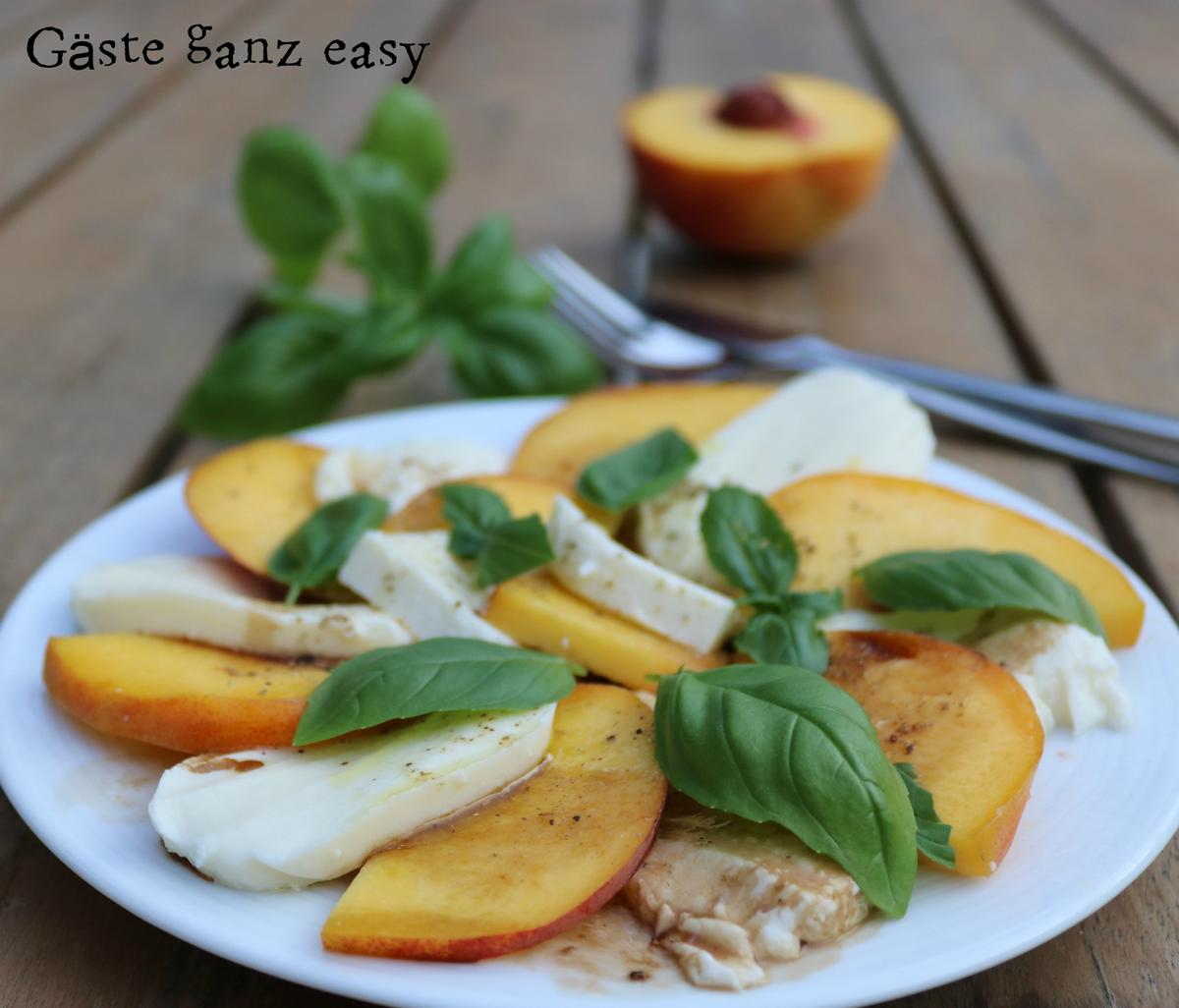 Rezeptbild: Pfirsich Caprese
