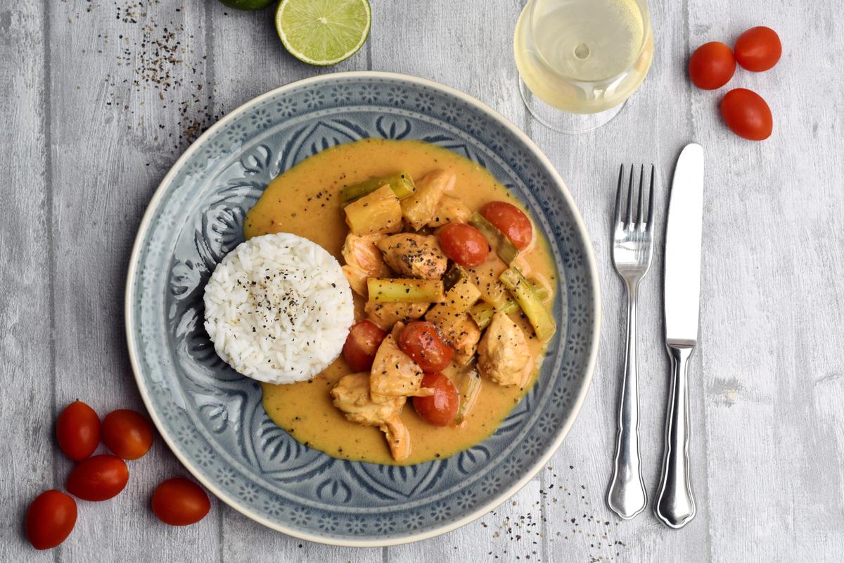 Rezeptbild: Fruchtiges Hähnchen Curry