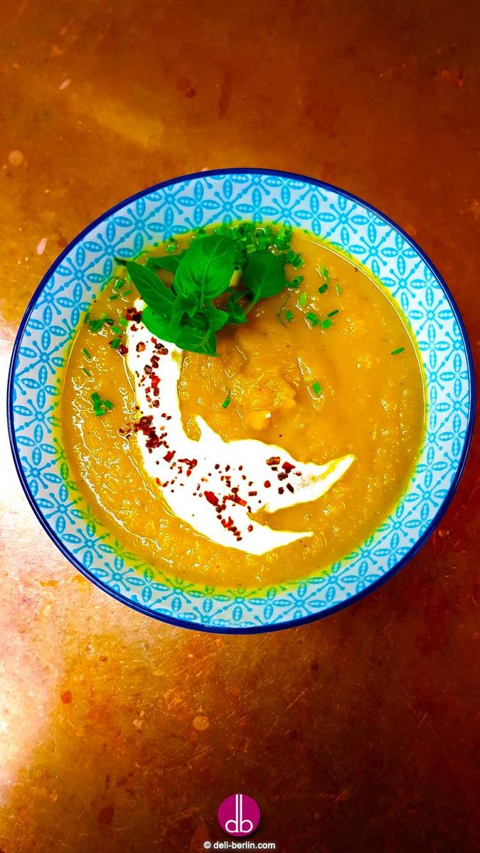 Rezeptbild: STECKRÜBEN-ORANGEN-SUPPE -VEGANE WINTERSUPPE