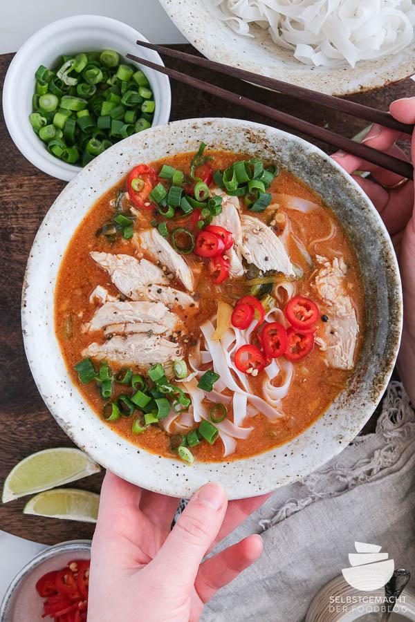 Rezeptbild: Rote Thai Curry Suppe
