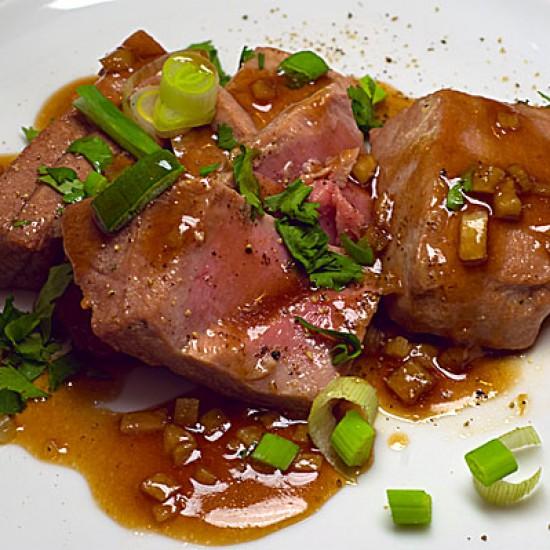 Rezeptbild: Tunfisch in Karamellsauce