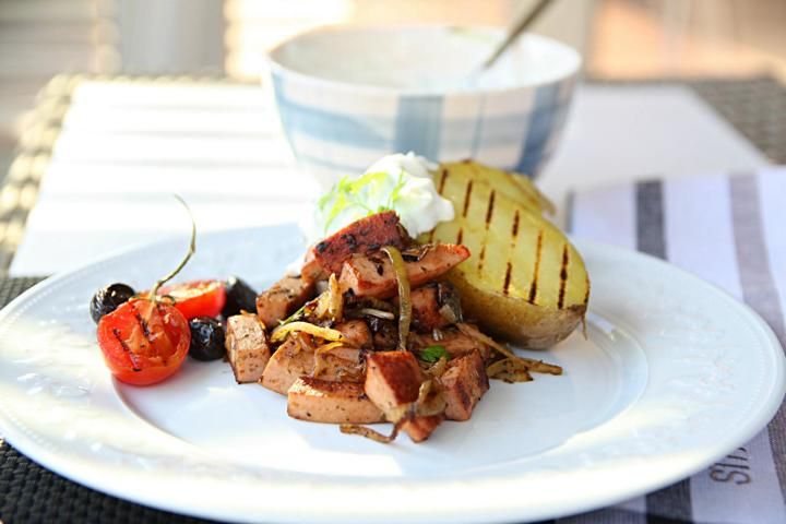 Rezeptbild: Fleischwurst Gyros