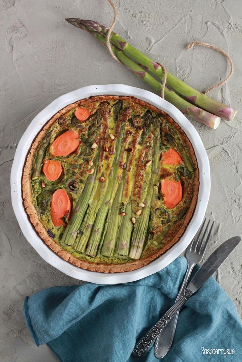 Rezeptbild: Bärlauch-Spargel-Quiche