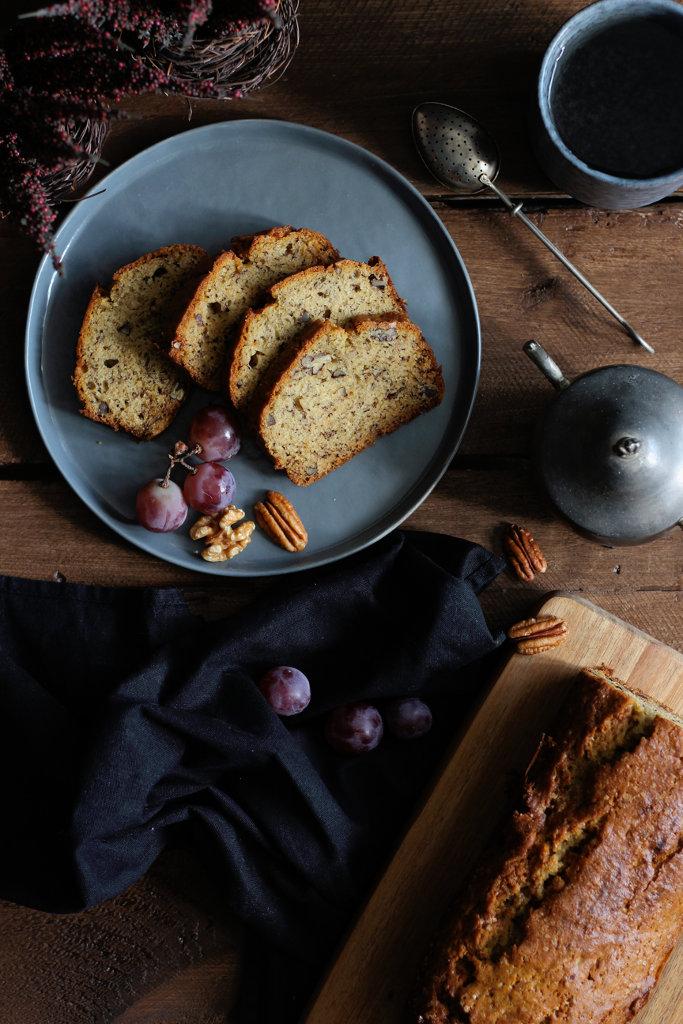 Rezeptbild: Bananenbrot mit Nüssen 