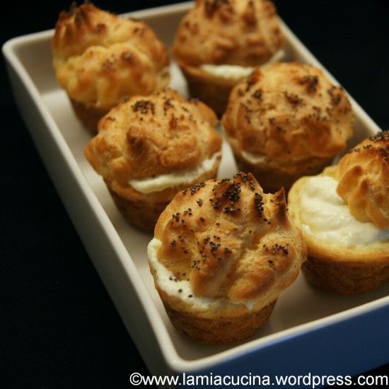Rezeptbild: Miniwindbeutel mit Knoblauchmousse