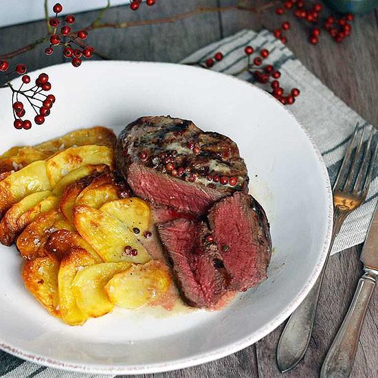 Rezeptbild: Rinderfilet mit Pfeffer-Whisky-Sauce