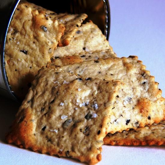 Rezeptbild: Oliven-Rosmarin-Cracker