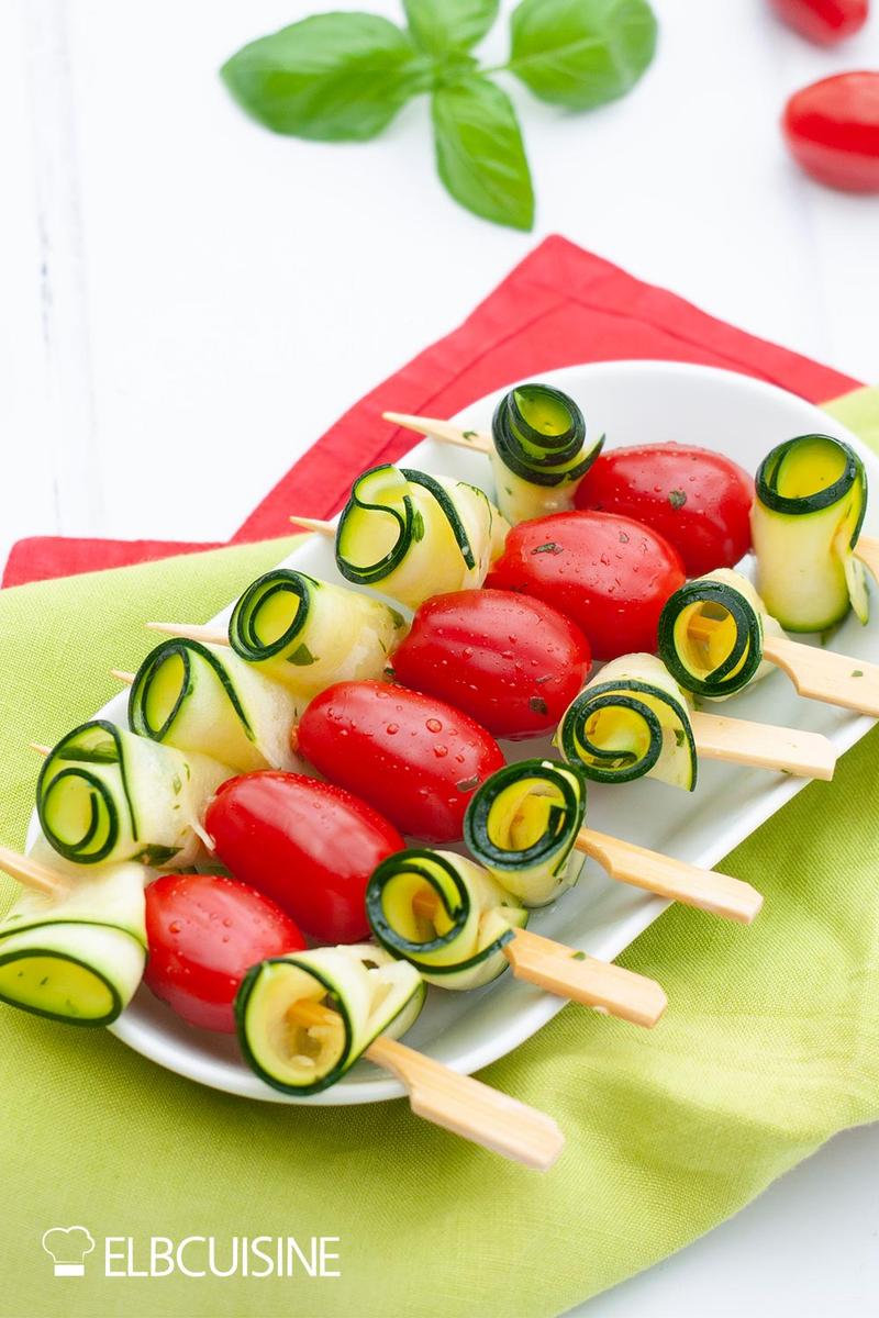 Rezeptbild: Zucchini-Tomaten-Spieße – der Grill ruft