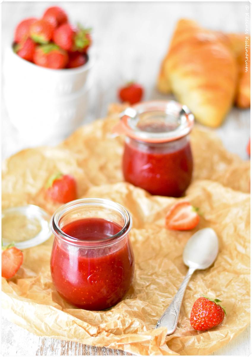 Rezeptbild: Erdbeermarmelade mit Pektin - ohne Gelierzucker