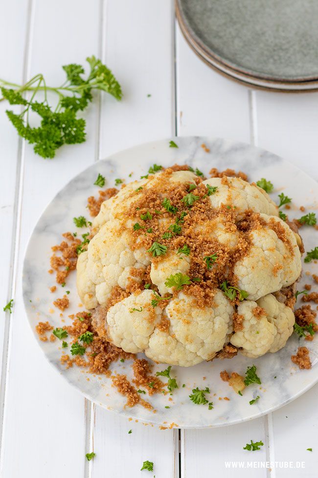 Rezeptbild: Gefüllter Blumenkohl mit Hackfleisch