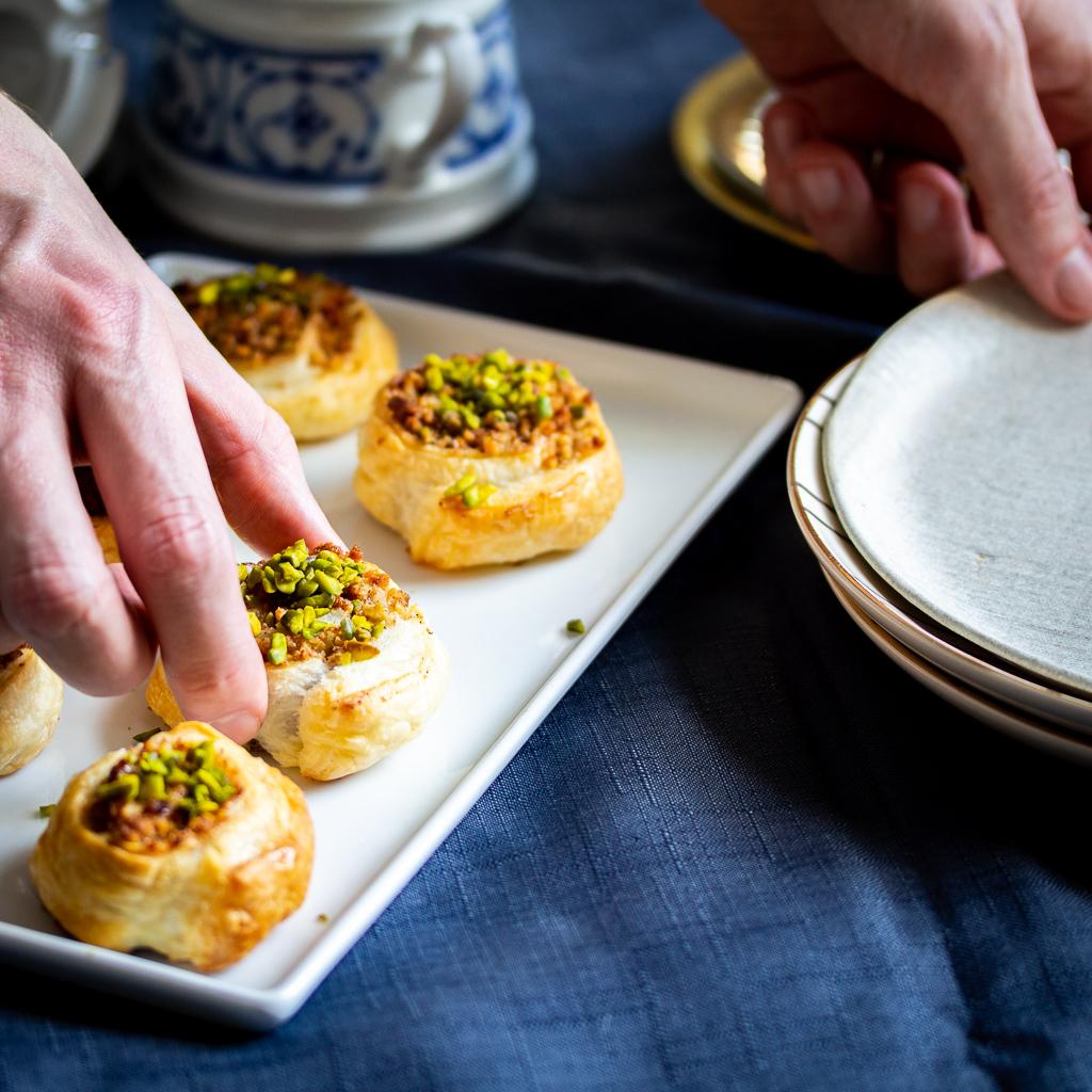 Rezeptbild: Baklava Schnecken: Das schnellste Baklava aller Zeiten