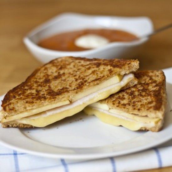 Rezeptbild: Pute und Apfel Grilled Cheese