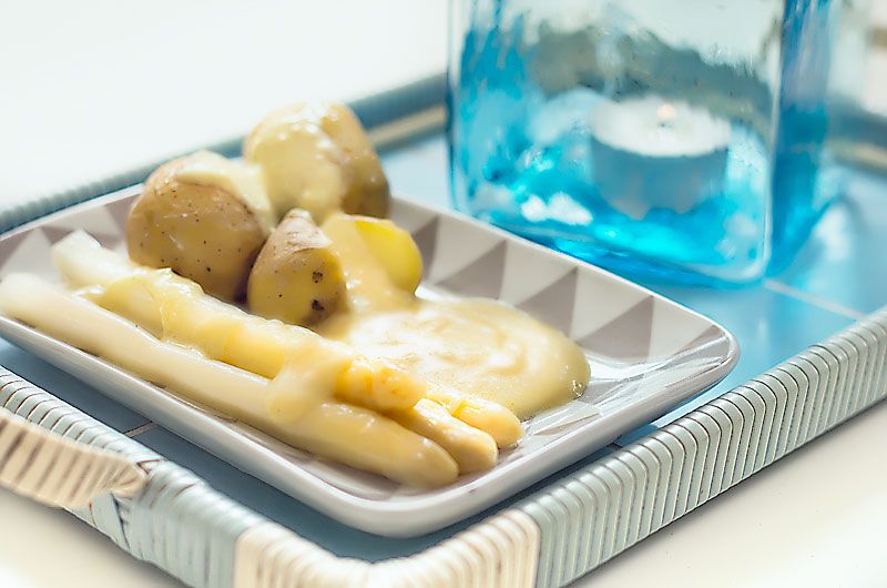 Rezeptbild: Cashew Hollandaise vegan – nussig lecker zu Spargel