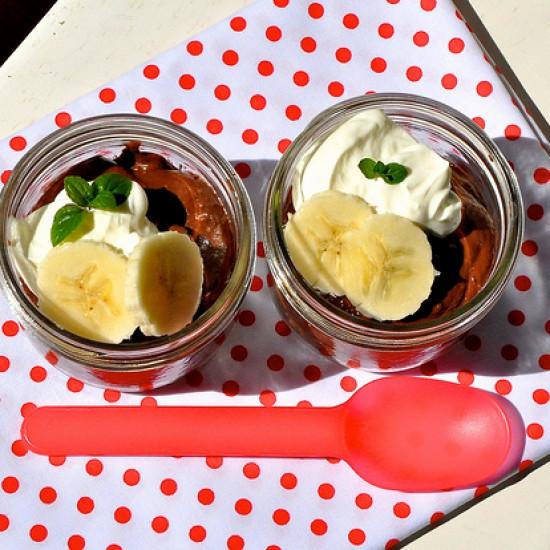 Rezeptbild: Schokoladenmousse und Quinoa Kekse