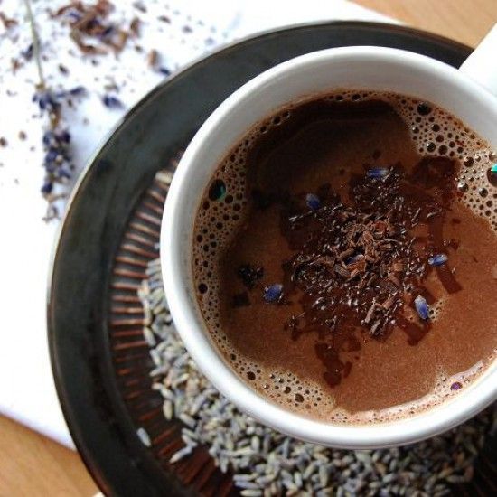 Rezeptbild: Heiße Schokolade mit Lavendel