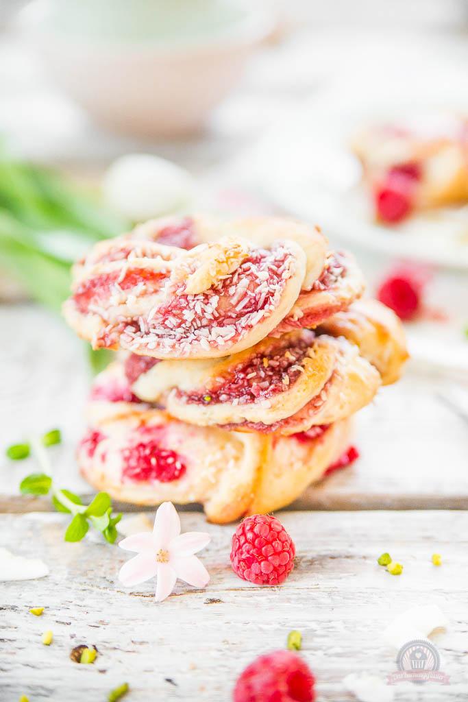 Rezeptbild: Himbeer-Kokos Kringel