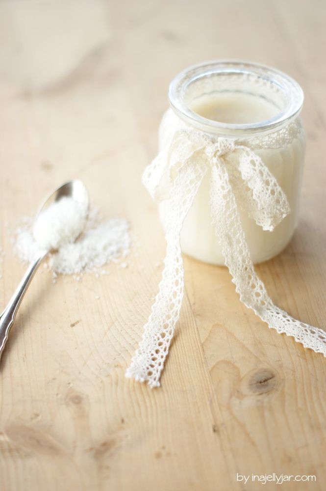 Rezeptbild: selbstgemachte Kokosmilch